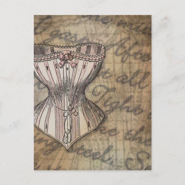 Corset Collage Vykort (Framsida)