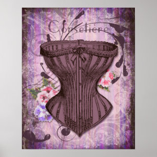 Corsetiere korsetterar jag illustrationen poster