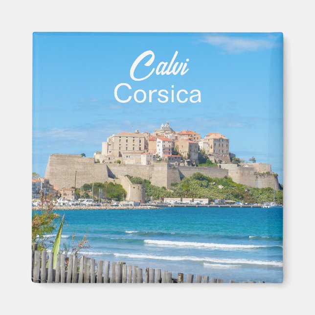 Corsica Calvi Citadel Magnet (Framsidan)