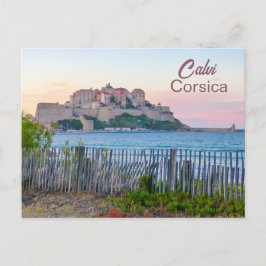 Corsica Calvi Sunset Vykort