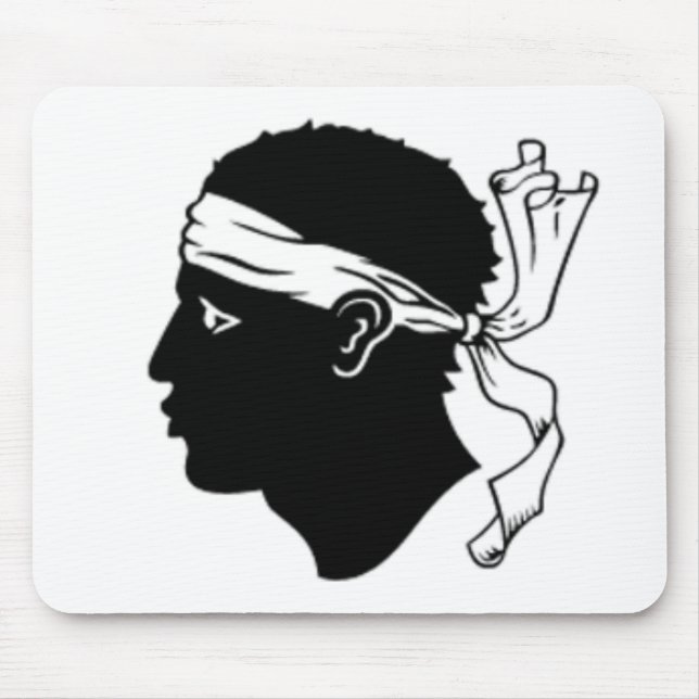 Corsica flagga Mousepad Musmatta (Framsidan)
