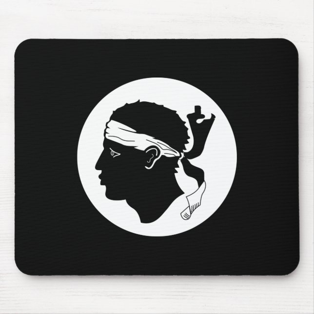 Corsica flagga Mousepad Musmatta (Framsidan)