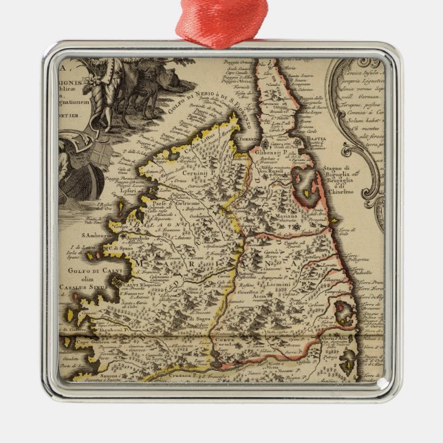 Corsica Julgransprydnad Metall (Framsidan)