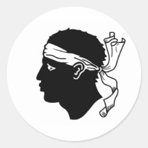Corsican Flagga Sticker
