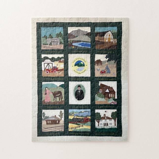 Corte Madera Commemorative Quilt Puzzle Pussel (Vertikal)