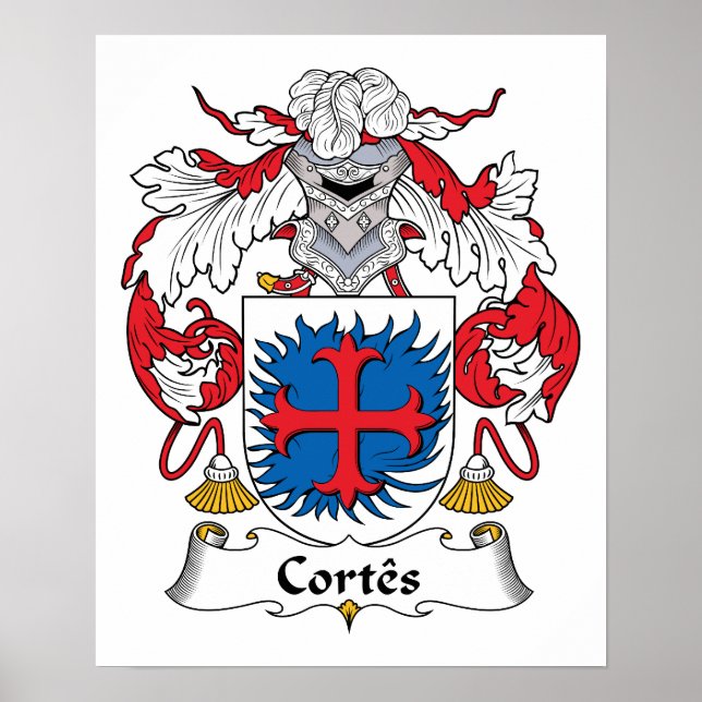 Cortes Family Crest Poster (Framsidan)