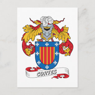 Cortes Family Crest Vykort