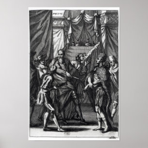 Cortes och Montezuma Poster