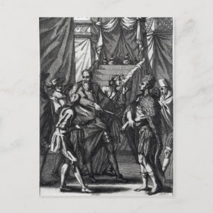 Cortes och Montezuma Vykort