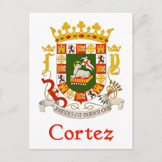 Cortez Shield of Puerto Rico Vykort