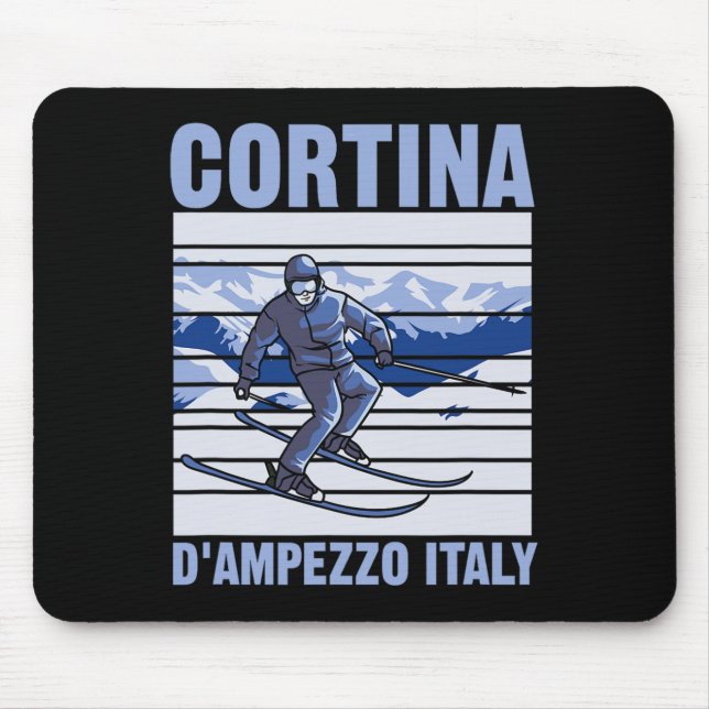 Cortina D'ampezzo Italien Skida  Musmatta (Framsidan)