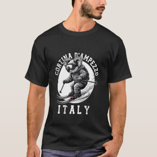 Cortina d'Ampezzo skidort Italienska alperna Skidå T Shirt