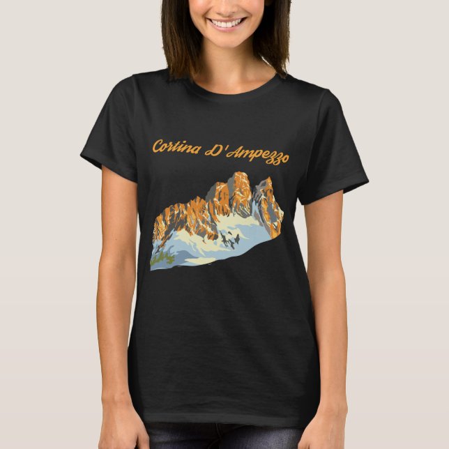 Cortina D'Ampezzo T Shirt (Framsida)