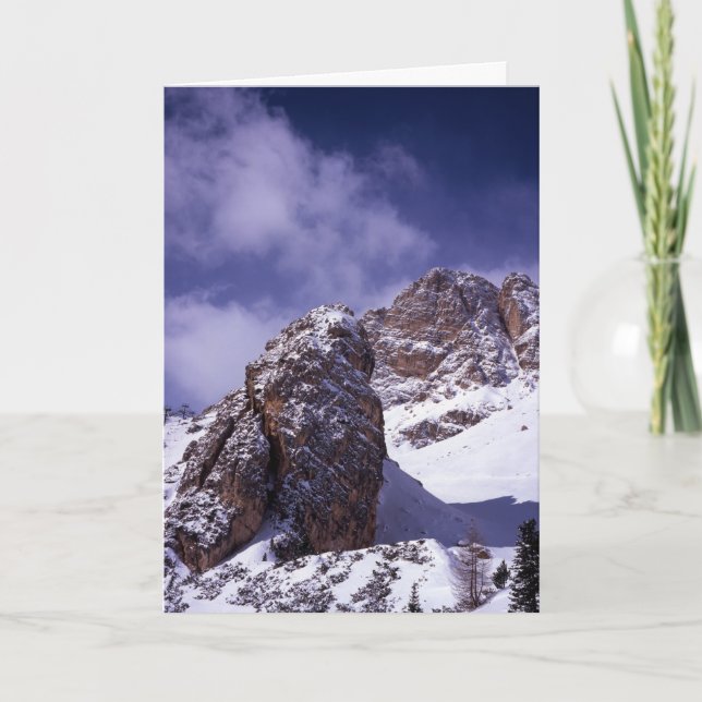 Cortina D'ampezzo Winter Helgkort (Framsida)