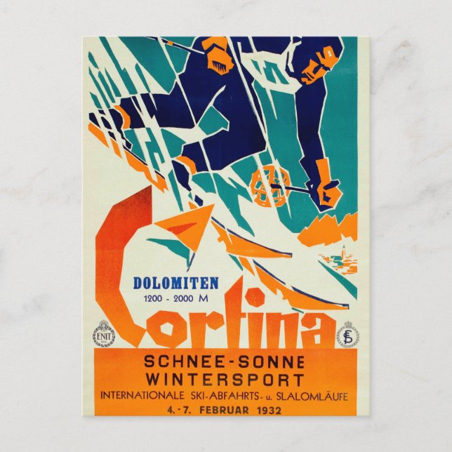 Cortina, Dolomiti Vykort (Framsida)