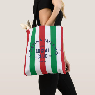 Cortina Milano Apres Social Club Italien Vinter Tygkasse