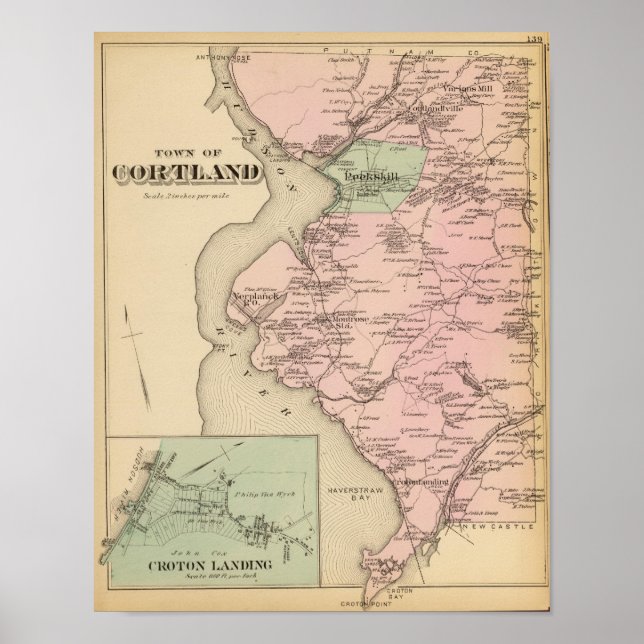 Cortland, Croton Landing, New York Poster (Framsidan)