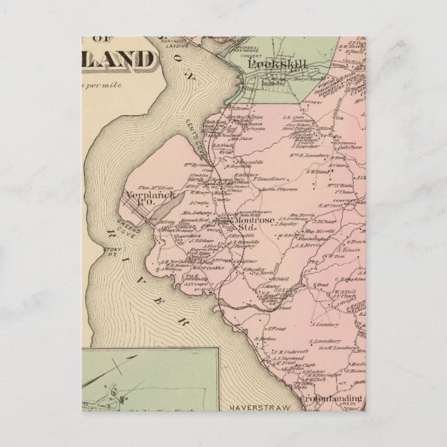 Cortland, Croton Landing, New York Vykort (Framsida)