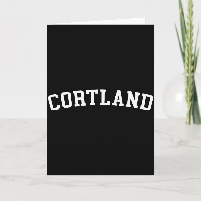 Cortland  kort (Framsida)