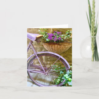 Cortona-cykel med blommor tack kort