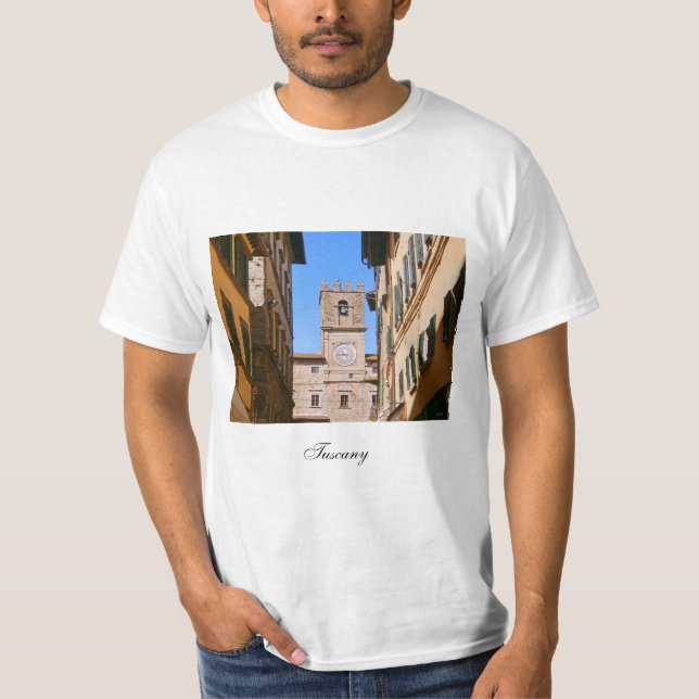 Cortona. Italien. Tuscany T Shirt (Framsida)