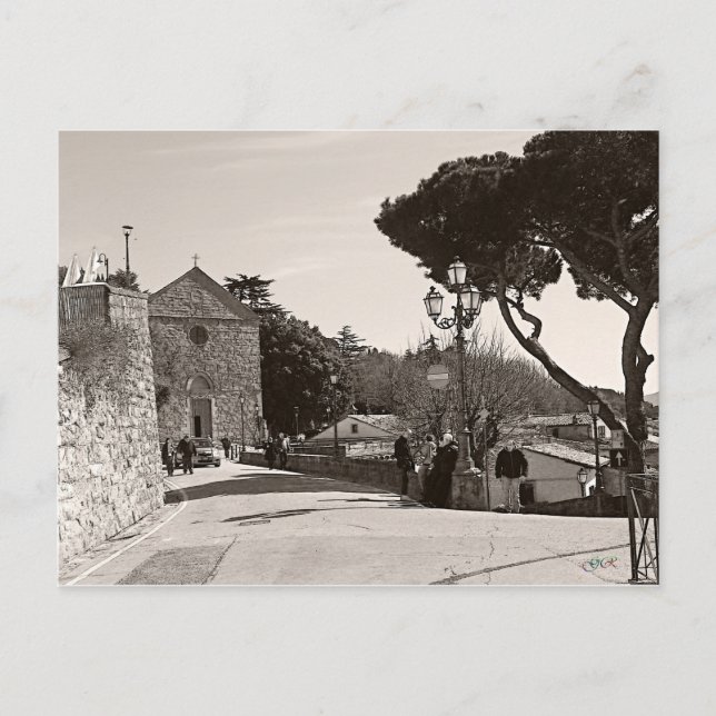 Cortona Italien Tuscany Vykort (Framsida)