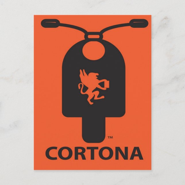 Cortona Scooter-vykort Vykort (Framsida)