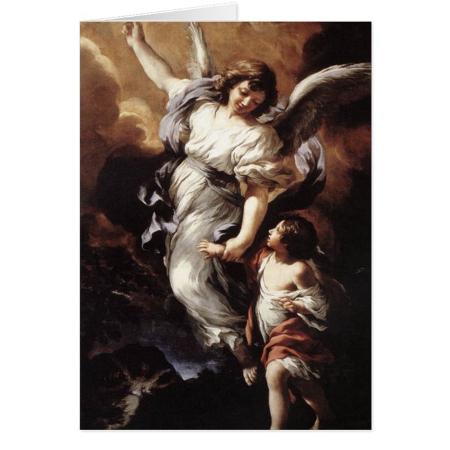 Cortona: Skyddsängeln, Hälsningskort (Framsidan)