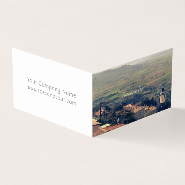 Cortona Tuscany italien Visitkort (Utsida)