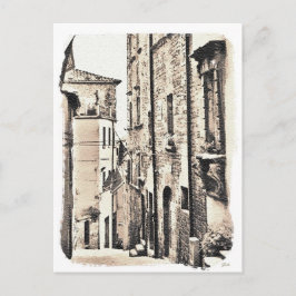 Cortona Tuscany-Italien. Vykort