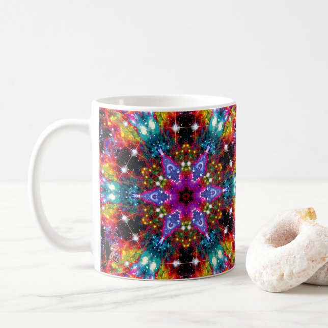 Coruscation Stellar Kalejdoskop Kaffemugg (Med munk)