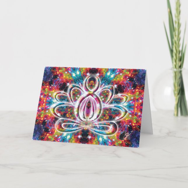 Coruscation Zen Lotus Kort (Framsida)