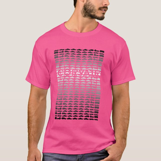 Corvair All Models Gradient solid T Shirt (Framsida)