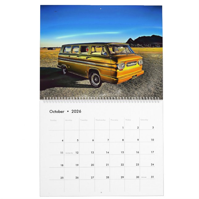 Corvair Calendar Kalender (Oct 2026)