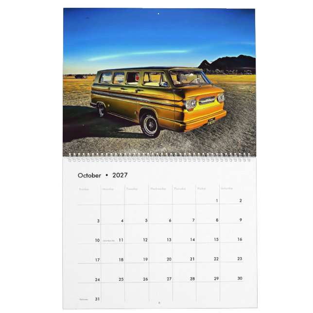 Corvair Calendar Kalender (Oct 2027)