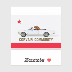 Corvair Community California EM flagga Klistermärken