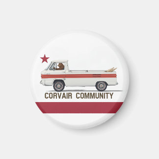 Corvair Community California Rampy Flagga Magnet