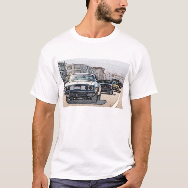 Corvair Dream Cruise Shirt T Shirt (Framsida)