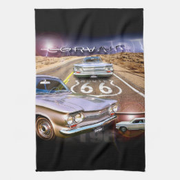 Corvair kökHandduk-Rutt 66 Kökshandduk