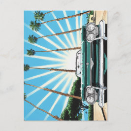 Corvair Pop Art Handflatan Träd Vykort