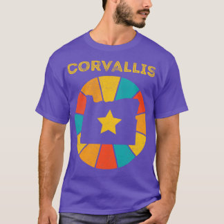 Corvallis Oregon Vintage Distress Souvenir 1 T Shirt