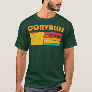 Corvallis Oregon Vintage Distress Souvenir T Shirt