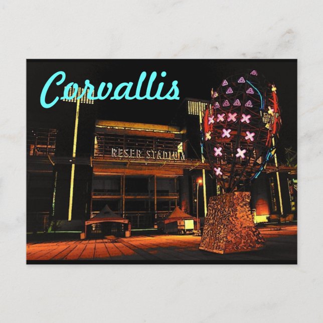 Corvallis (Reser) vykort (Framsida)