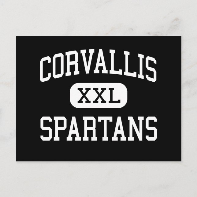 Corvallis - Spartans - High - Corvallis Oregon Vykort (Framsida)