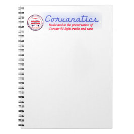 Corvanatics journal anteckningsbok