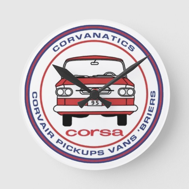 Corvanatics tar tid på rund klocka (Framsida)