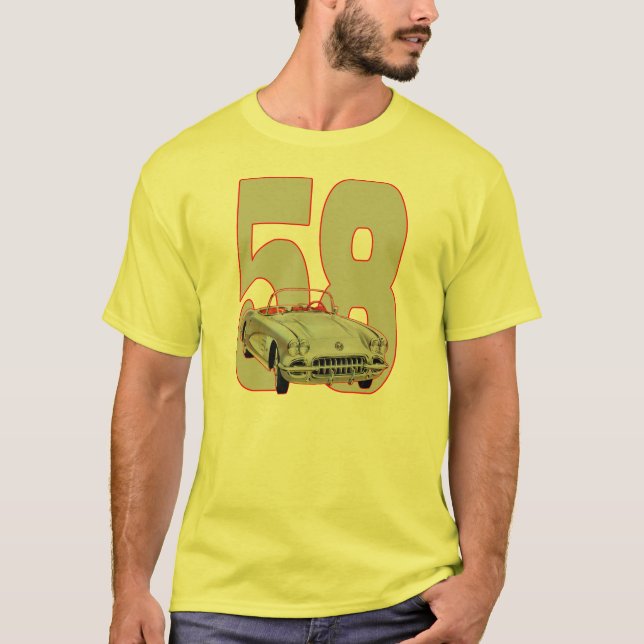 Corvette 1958 t shirt (Framsida)