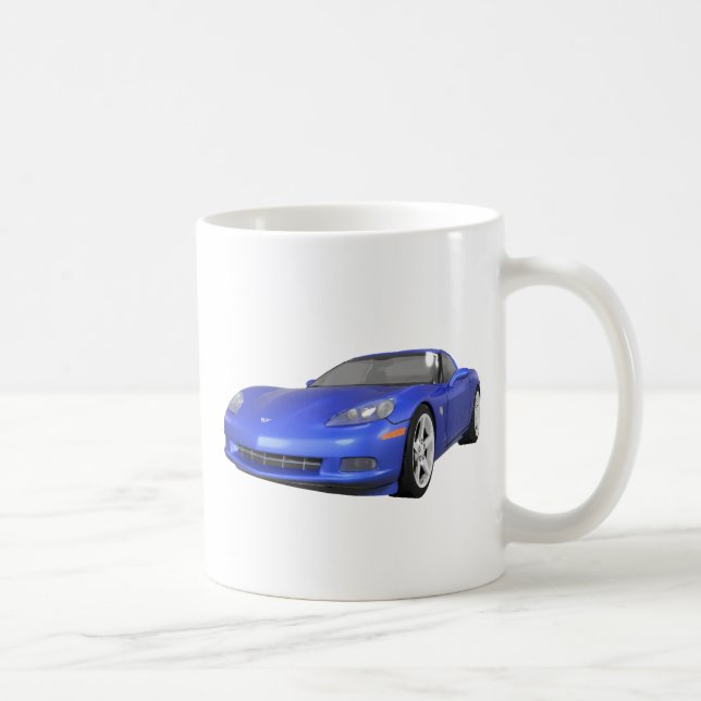 Corvette 2008: Sportbil: Blåttfullföljande: Kaffemugg (Höger)