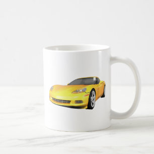 Corvette 2008: Sportbil: Gult fullföljande: Kaffemugg