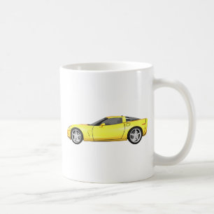 Corvette 2008: Sportbil: Gult fullföljande: Kaffemugg